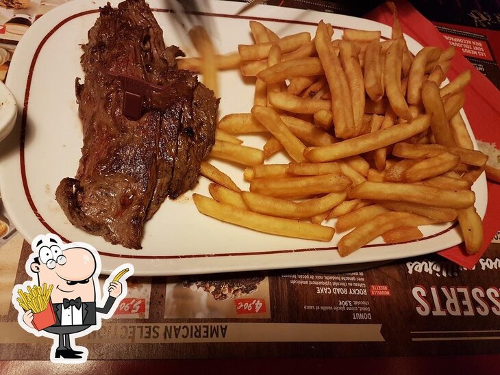 A Buffalo Grill Montpellier vous pouvez prendre des frites, des pommes frites.