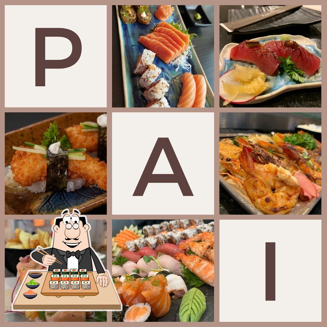 No Takeshi Sushi House, você pode tentar sushi.