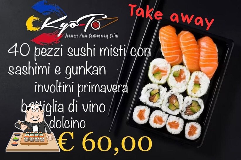 Il sushi è il cibo tradizionale della cucina giapponese.