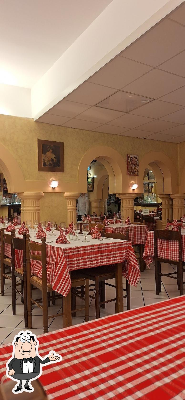 L'intérieur de Pizzéria La Stella d'Oro.