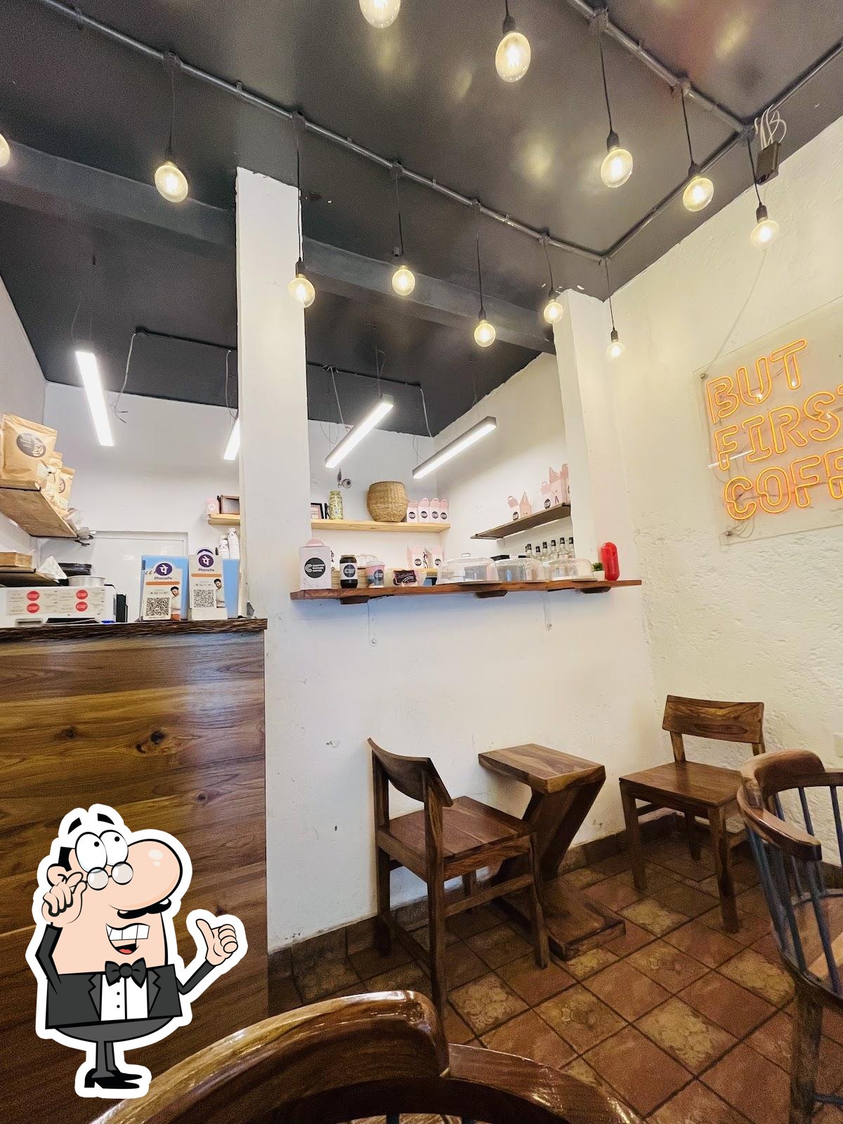 Take a seat at one of the tables at Counter Culture Coffee.