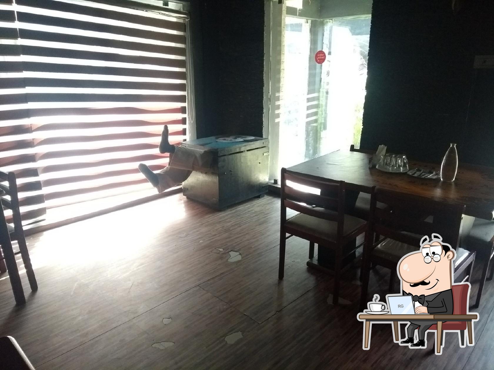 Take a seat at one of the tables at Haunted Restaurant.