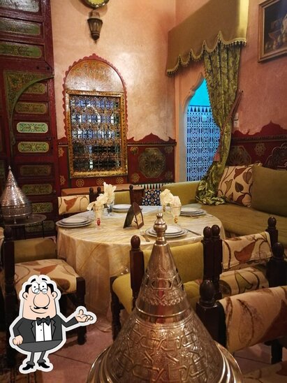 L'intérieur de Dar Rbatia (Moroccan Restaurant).