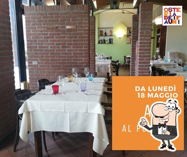 Dai un'occhiata agli interni di Osteria dei Fauni.