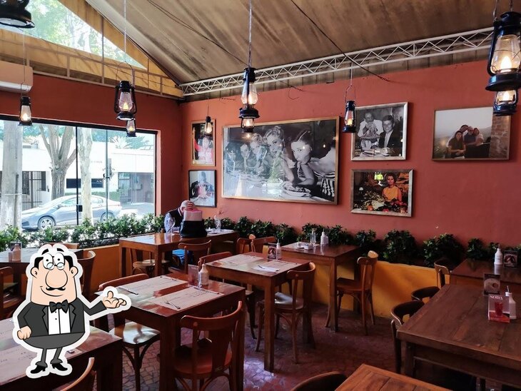 O interior do Pecorino Bar & Trattoria Jardins: Massas, Risoto, Pizza, Vinho, Delivery SP.