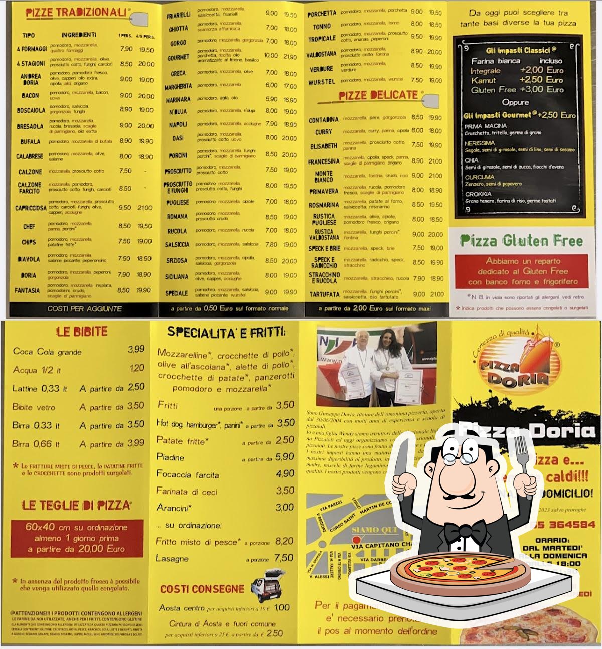 Scegli tra le molte varianti di pizza.