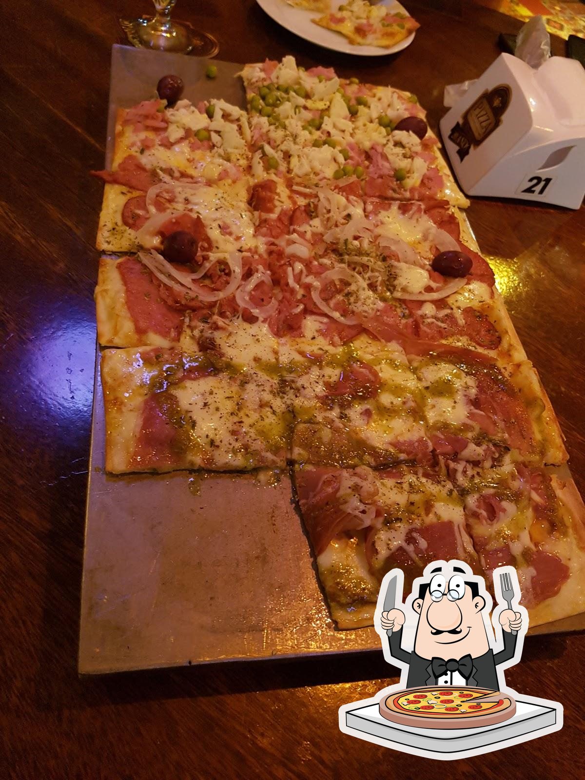 No Pizza Company Americana, você pode pedir pizza.