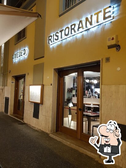 Gli interni di Amedeo Ristorante.