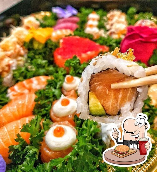 Jorudan Sushi offre un'ampia selezione di opzioni per gli amanti dell'hamburger.