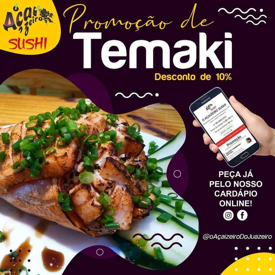 A publicidade mostra informações sobre o O Açai Zeiro.