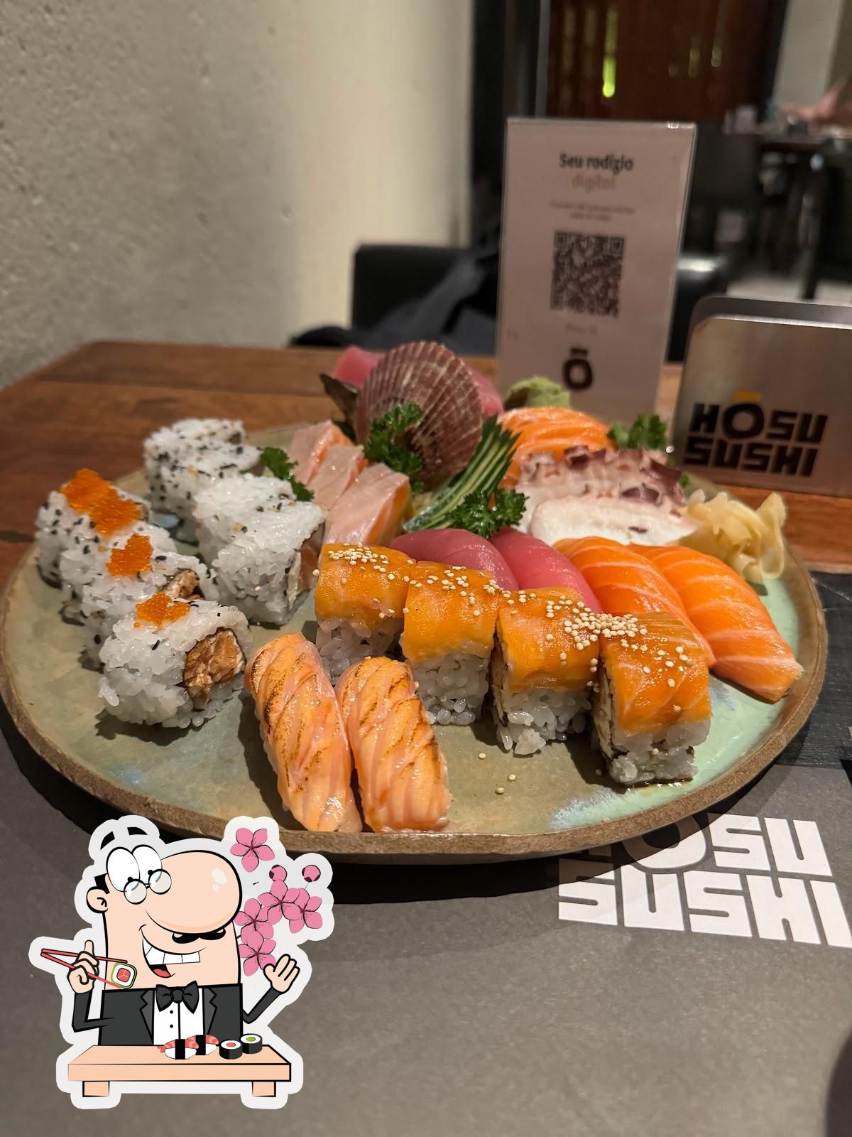 No Hōsu Sushi, você pode pedir sushi.