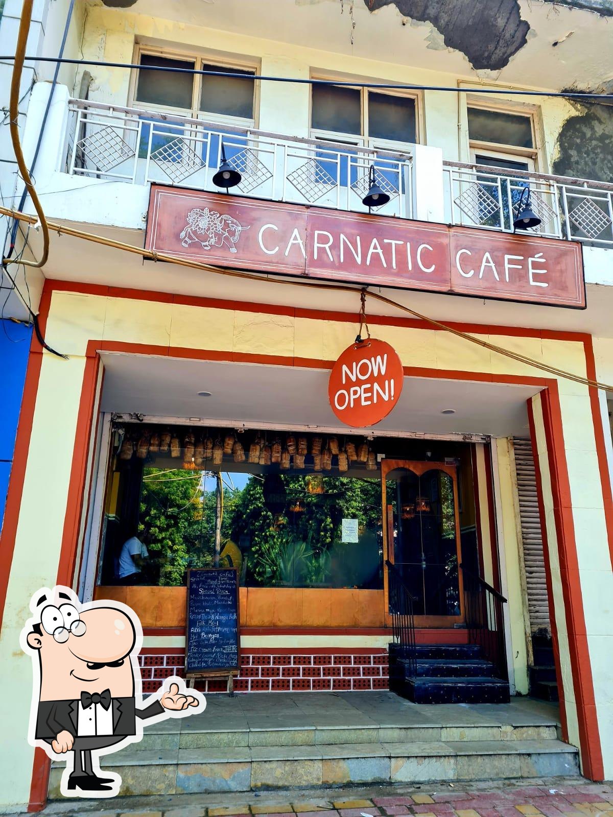 The interior of Carnatic Cafe.