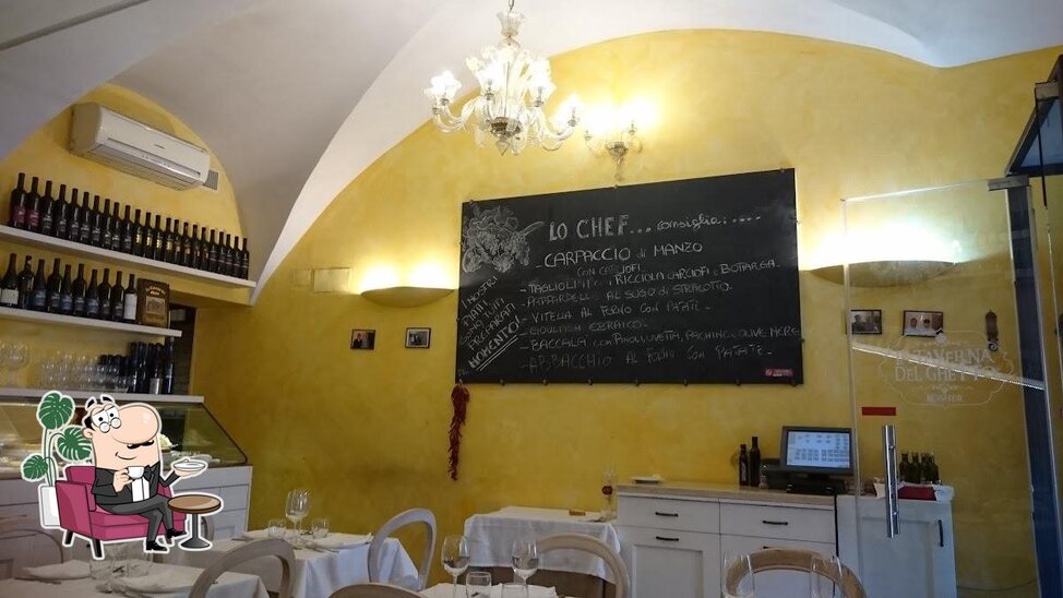 Dai un'occhiata agli interni di La Taverna del Ghetto.