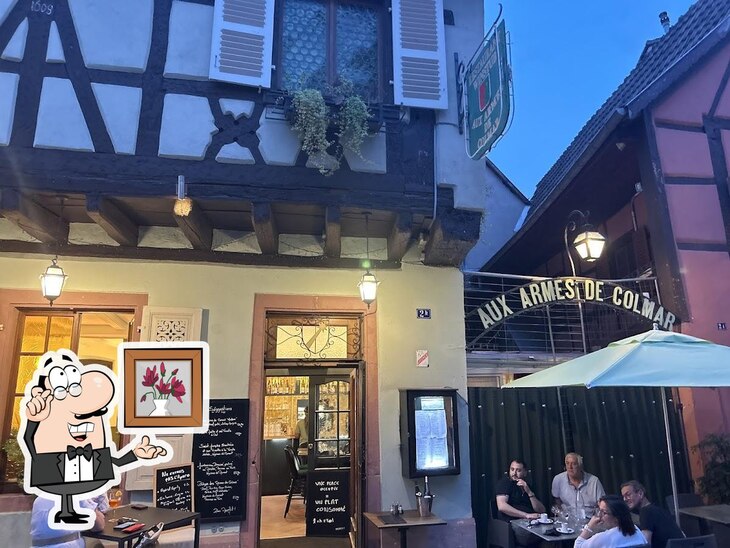 L'intérieur de Aux Armes de Colmar.