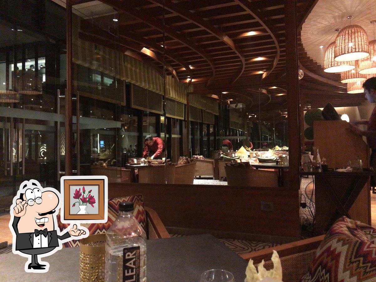 Take a seat at one of the tables at Honk.