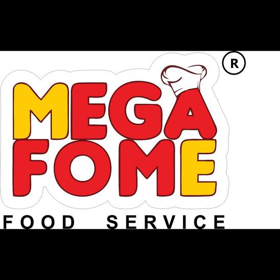 A representação visual da marca do MEGA FOME FOOD SERVICE.