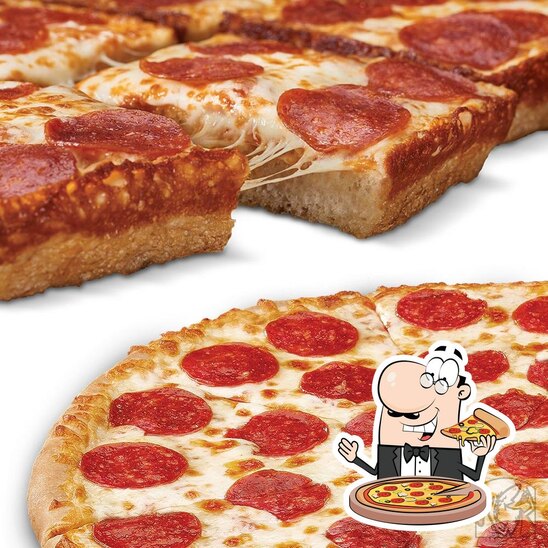 At Little Caesars Pizza, you can order pizza.