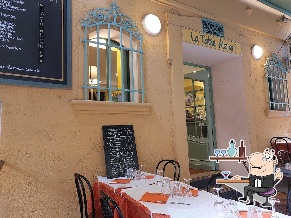 L'intérieur de La Table Alziari.