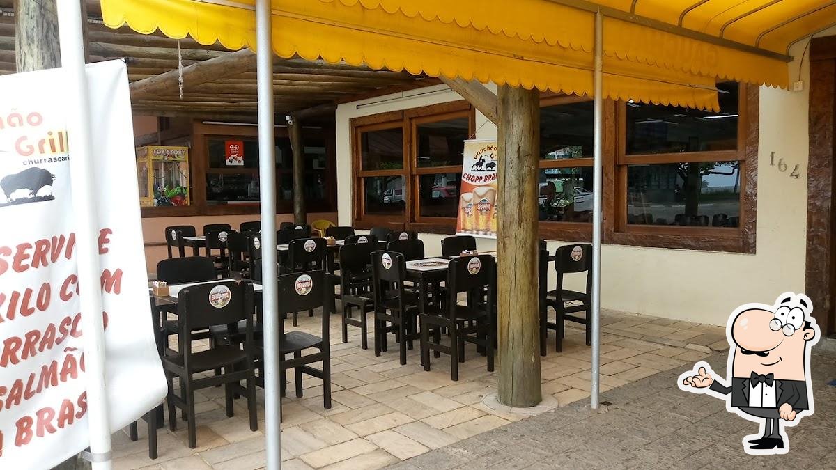 O interior do Gauchão Grill Ubatuba.