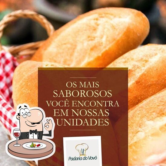 Comida em Padaria do Vovô