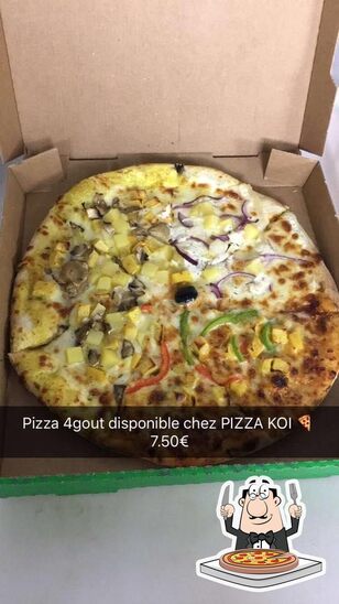 Essayez différents genres de pizzas.