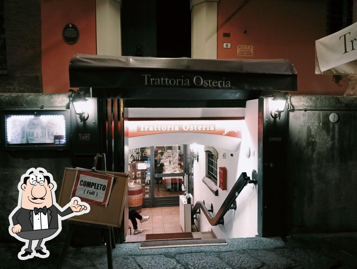 Gli interni di Trattoria Osteria Buca Manzoni.