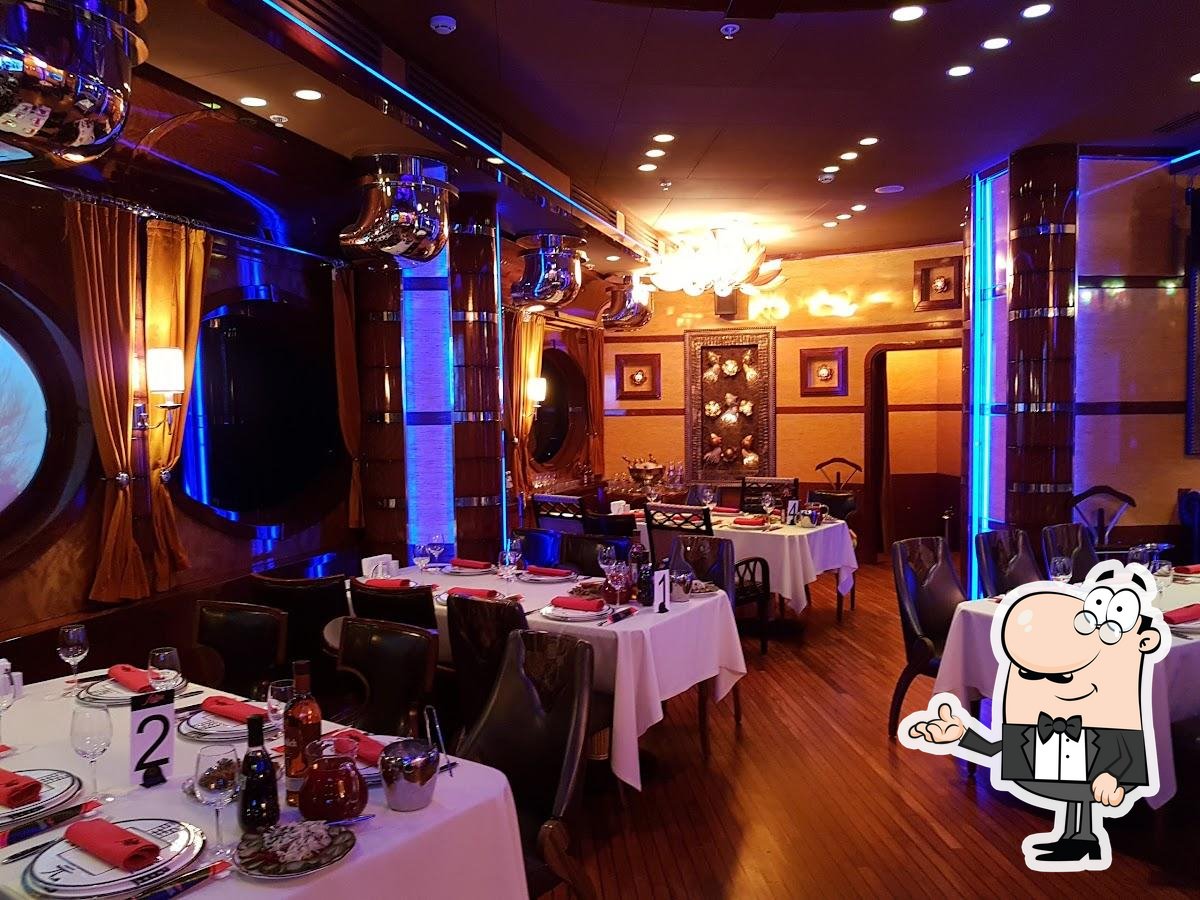 Take a seat at one of the tables at Lodka.