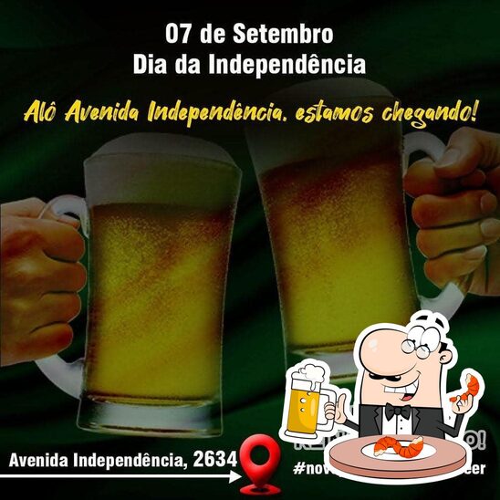 Tome uma cerveja com seu jantar.