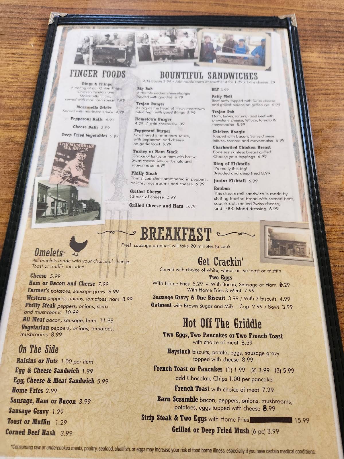 Menu at April's Country Kitch'n restaurant,