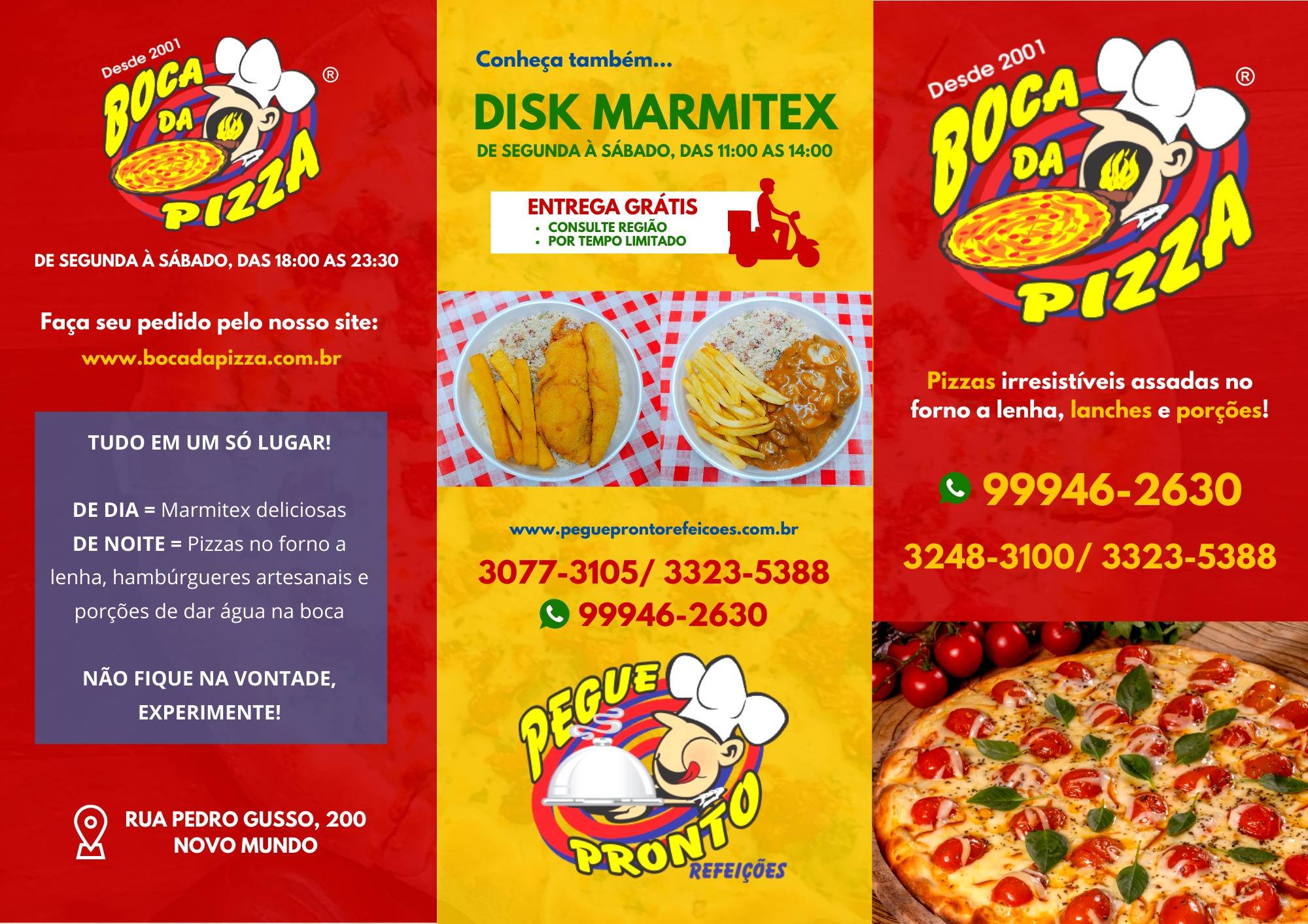 Menu Em Boca Da Pizza Pizzaria E Hamburgueria Curitiba