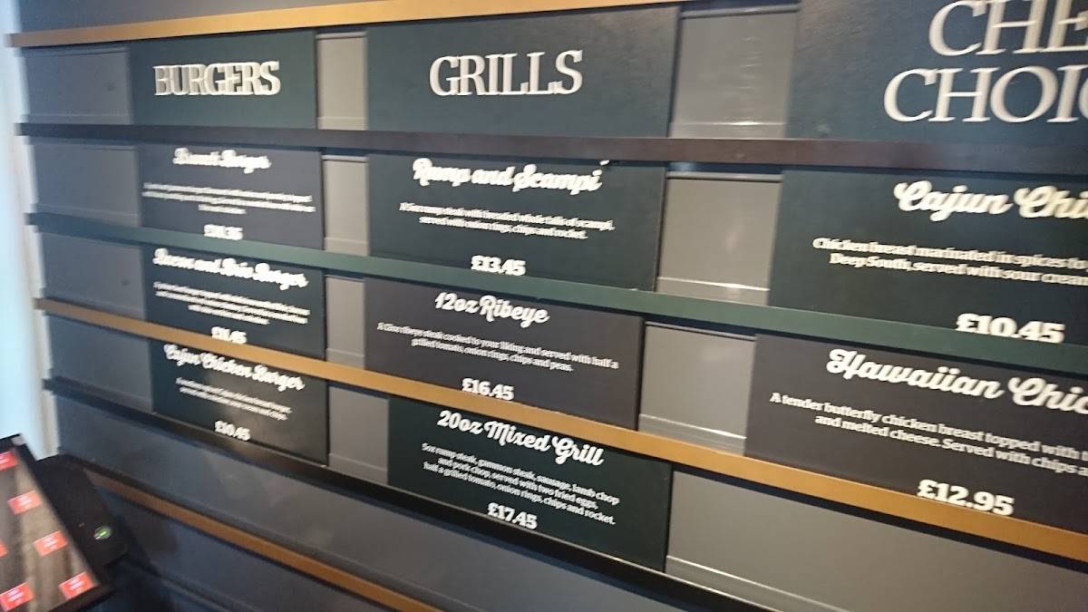 Menu at Corner House pub & bar, Nuneaton