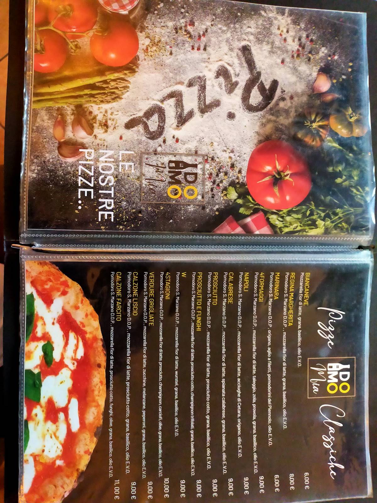 Menu da Domo Mia ristorante, Nibionno