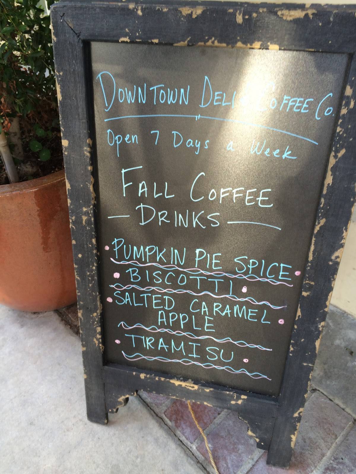 Menu at Downtown Deli & Coffee Company cafe, Hemet