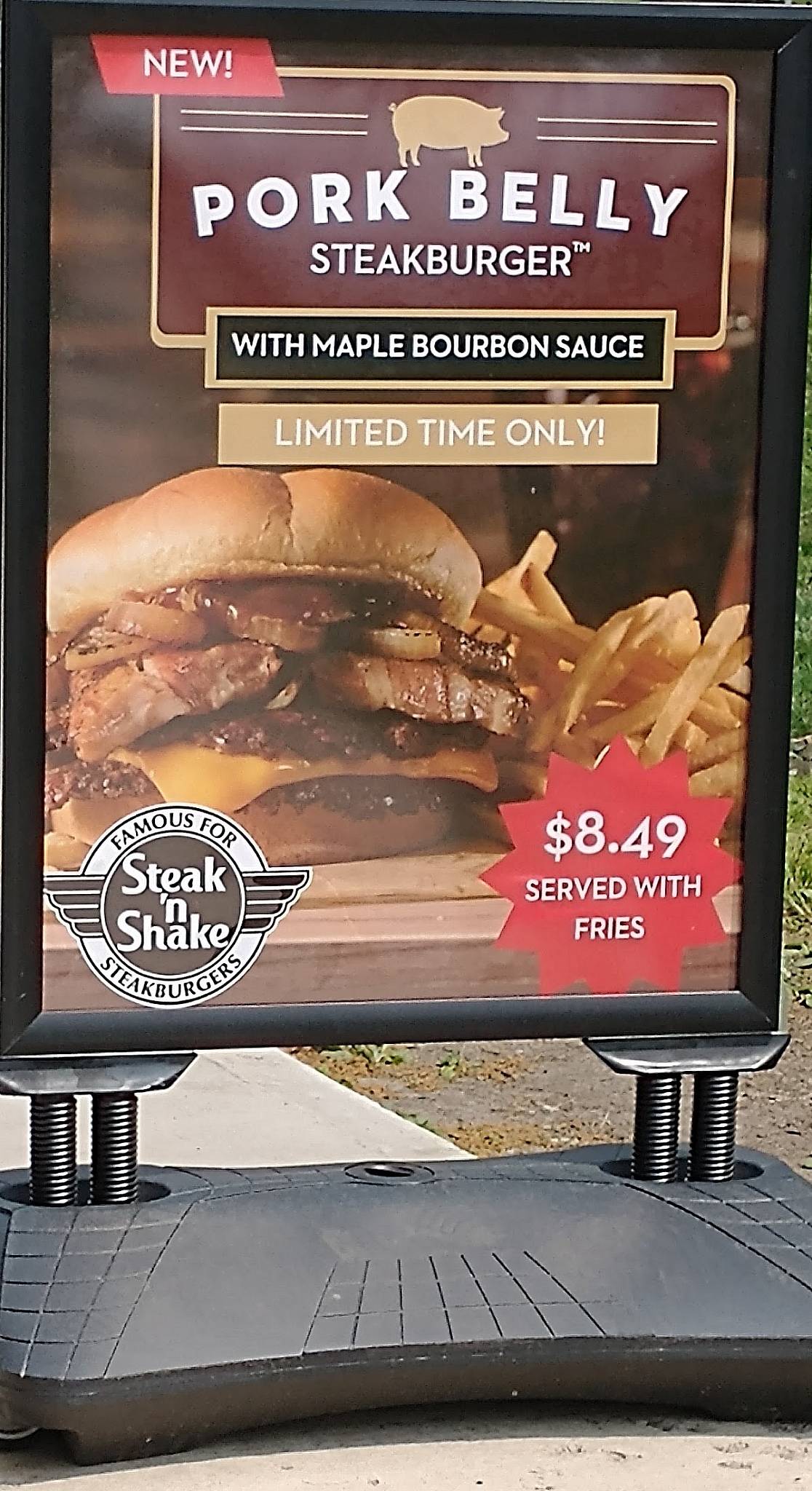 Menu at Steak n Shake restaurant, Factoryville