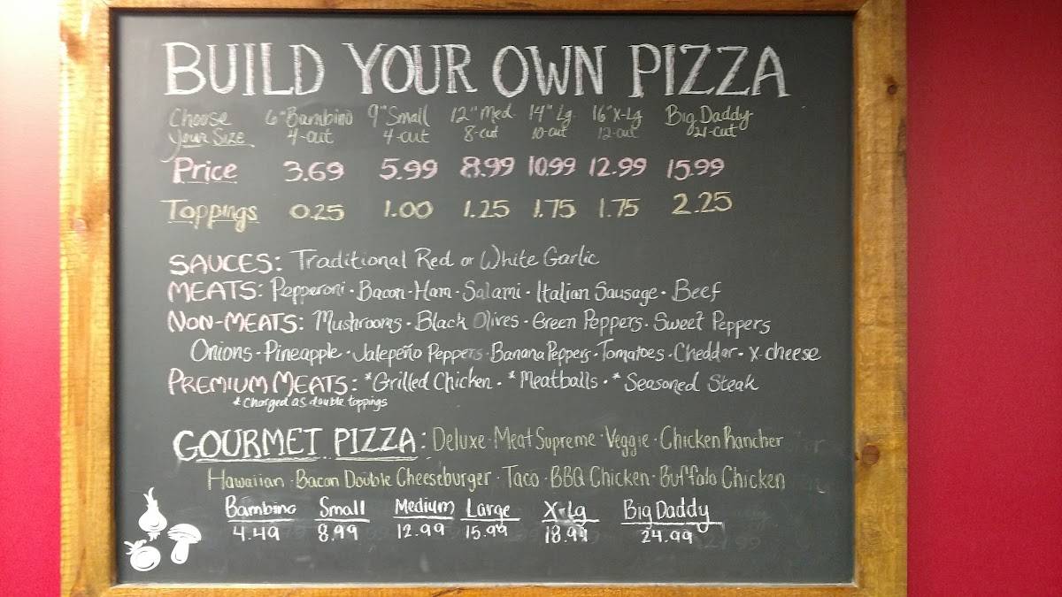 Menu at K Marie's Pizzeria, Madelia