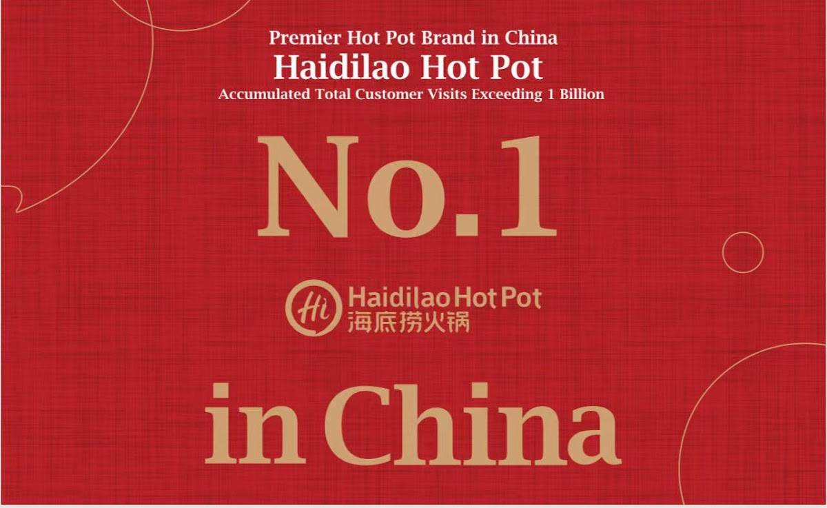 Menu at Haidilao Hot Pot restaurant, London, Unit 4