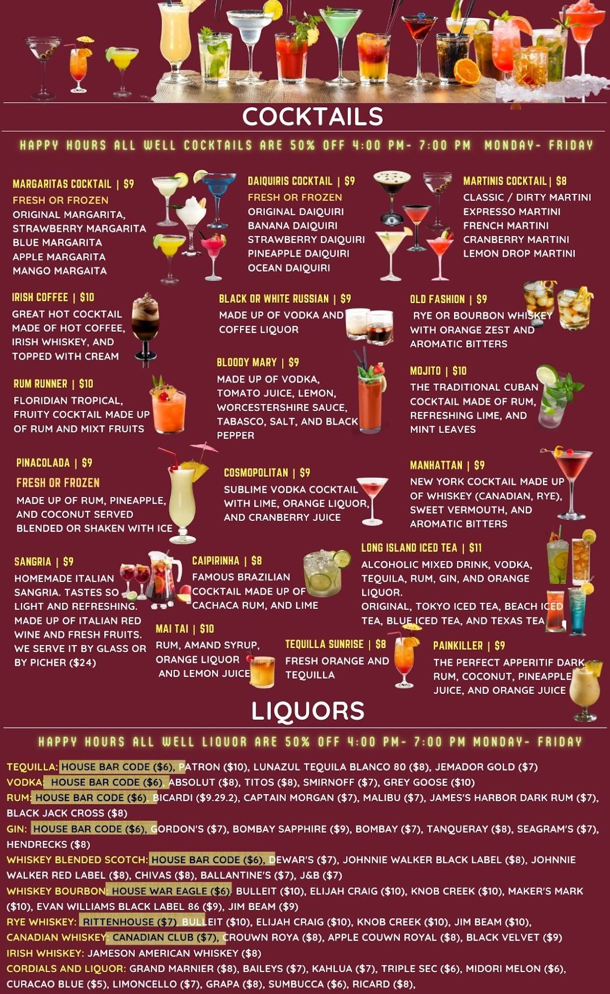 Menu at Original Santos Wood Fired Pizza Restaurant, Jensen Beach