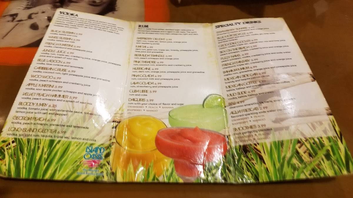 Menu at Las Salsas restaurant,