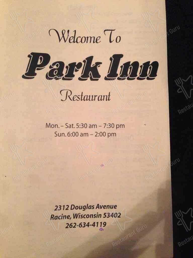 park inn hotel southend restaurant menu