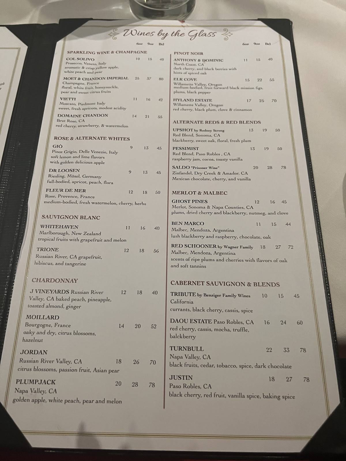 Menu At Rays On The River Steakhouse Sandy Springs 1681