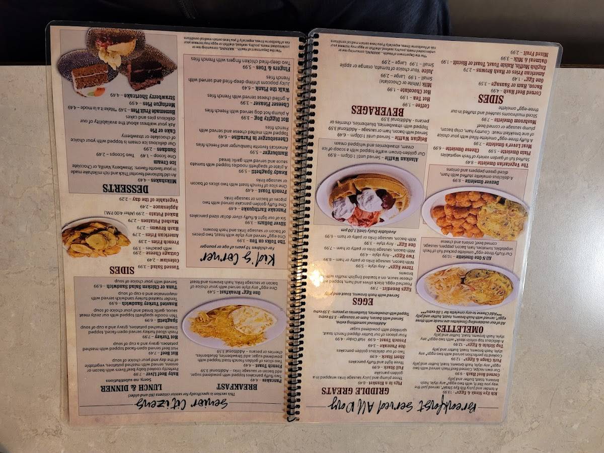 Menu at Red Wheel Restaurant, Rantoul