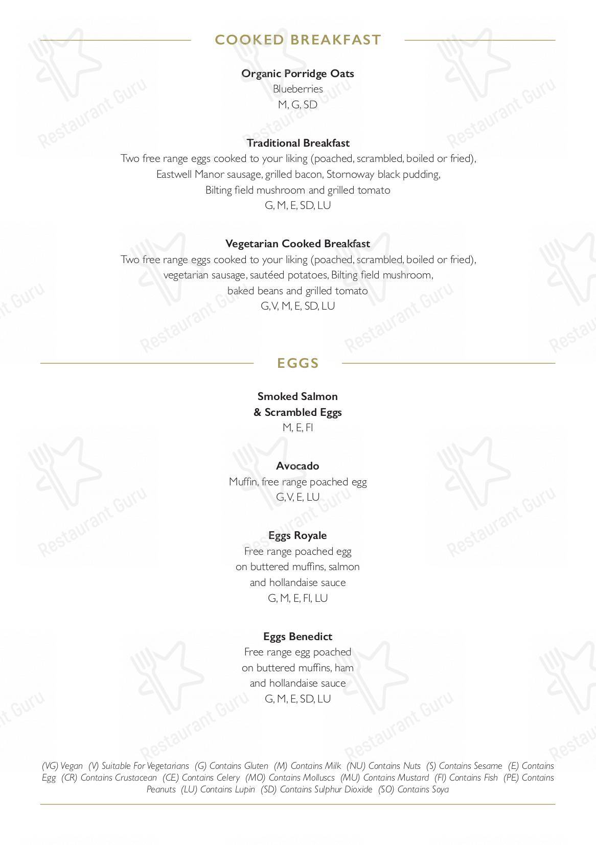 eastwell manor valentines day menu