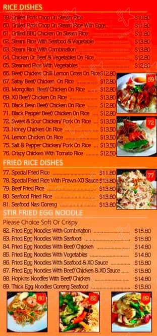 Menu At Saigon Noodle House Restaurant Ballarat Central