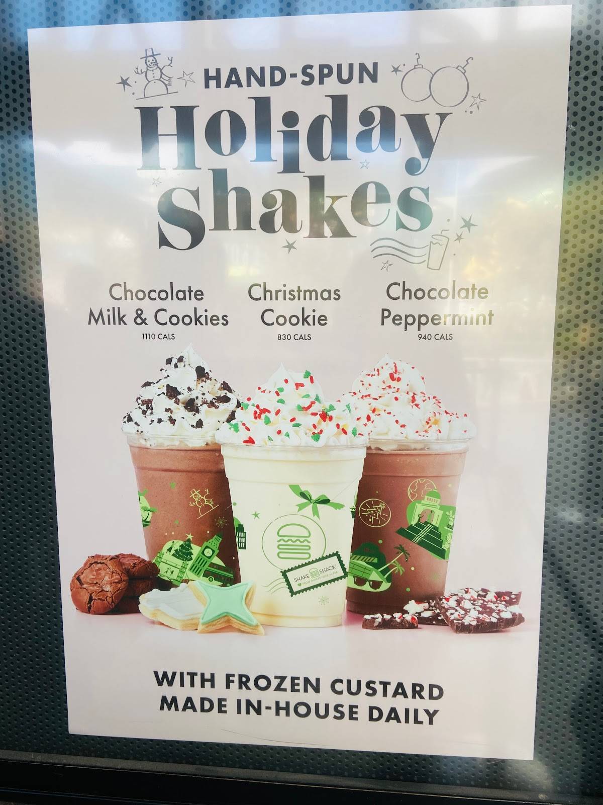 Menu at Shake Shack NYNY Hotel (LV BLVD) restaurant, Las Vegas, Las