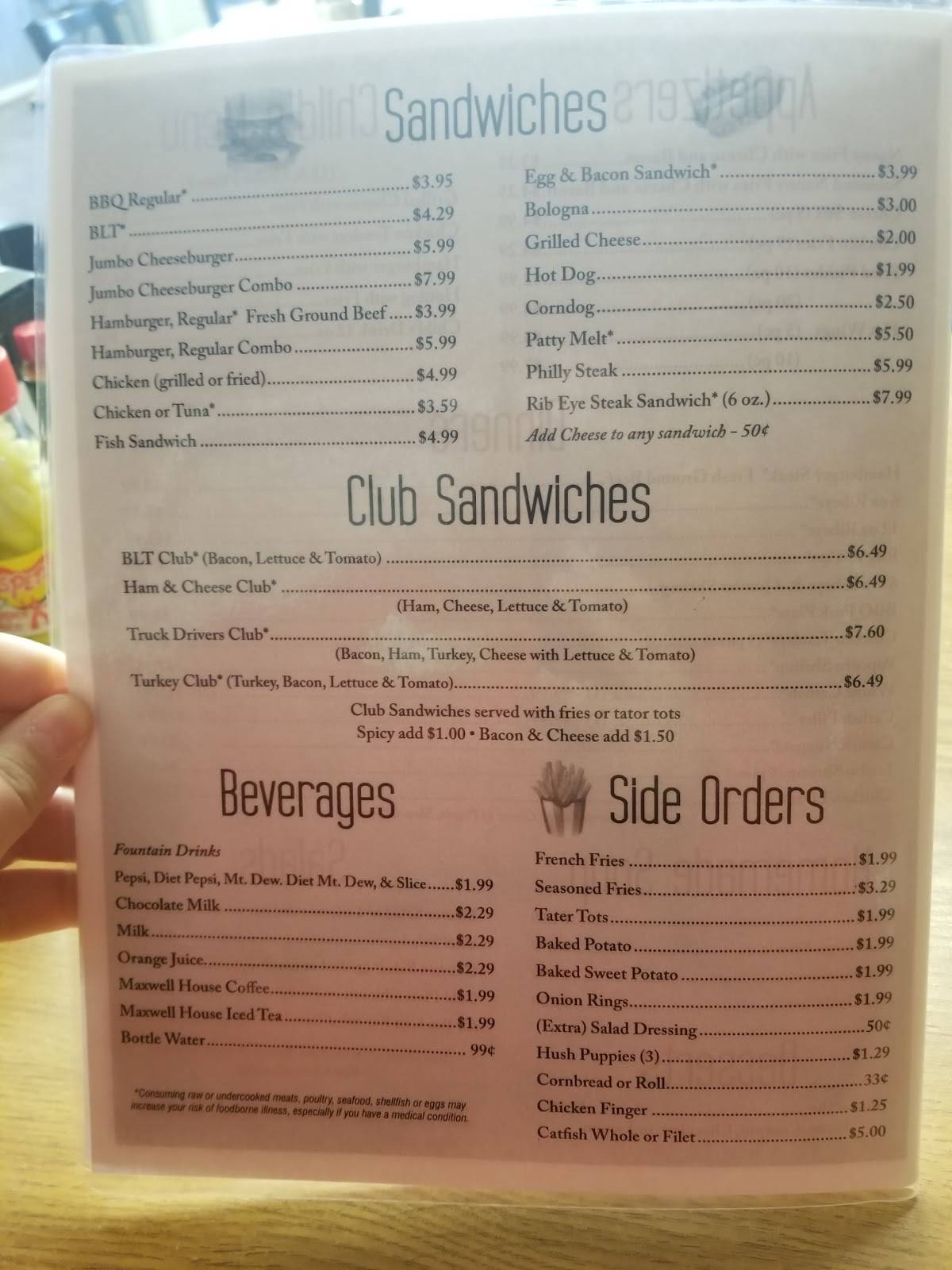 Menu at Steak N' Biscuit steakhouse, Moulton, AL157