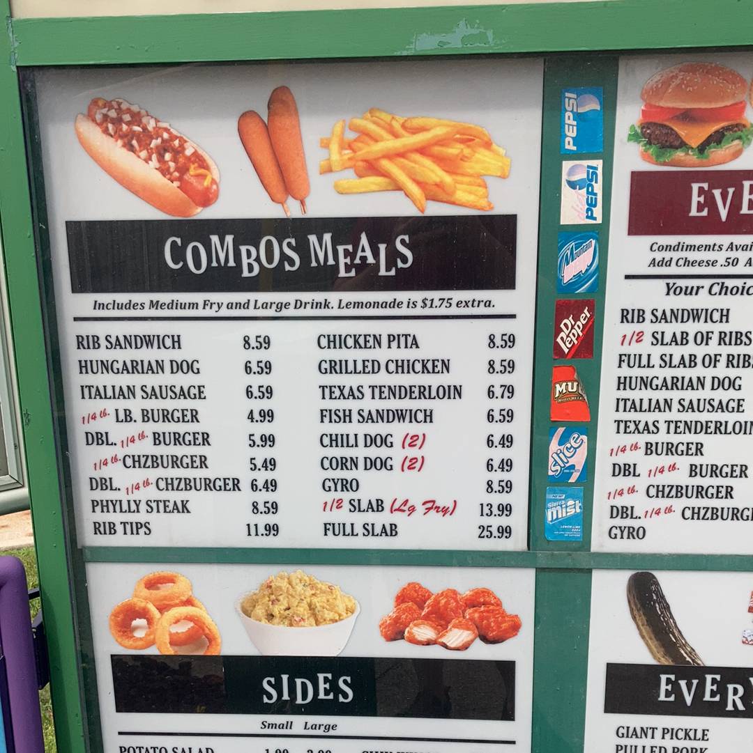 Menu at Tom's B.B.Q & Grill BBQ, Toledo