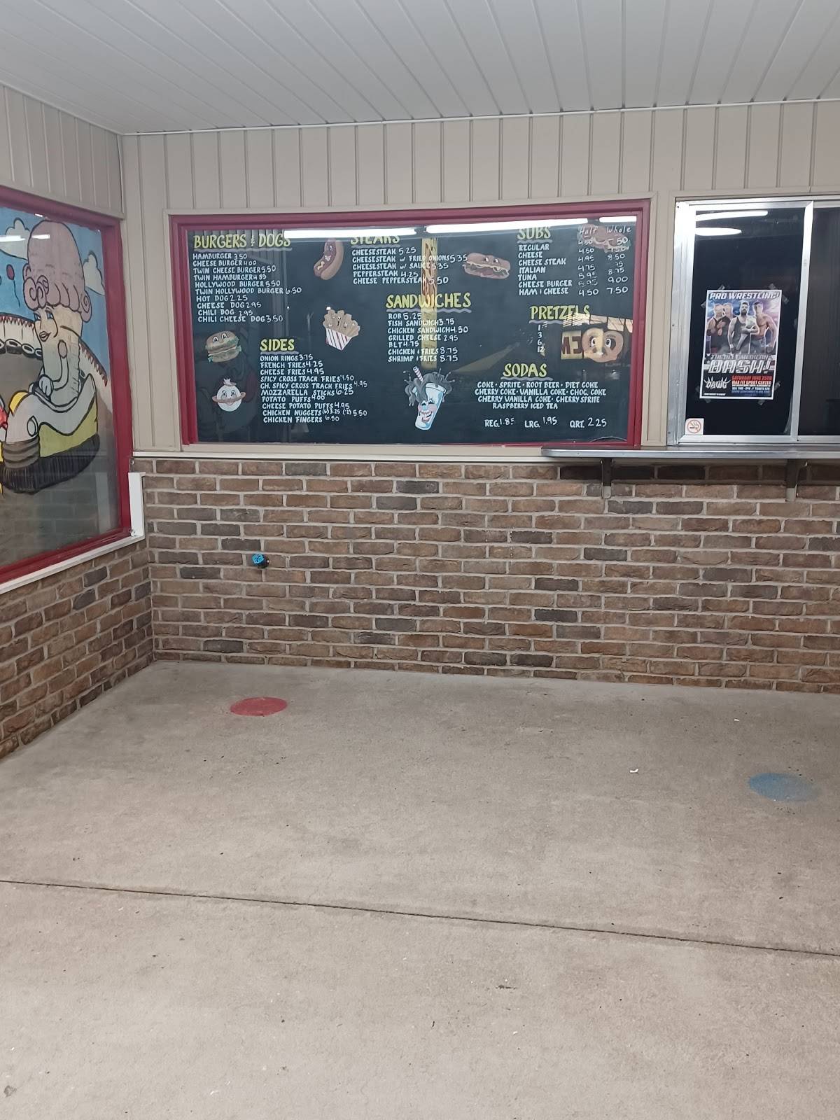 Menu at Twin Kiss Drive In restaurant, Clayton