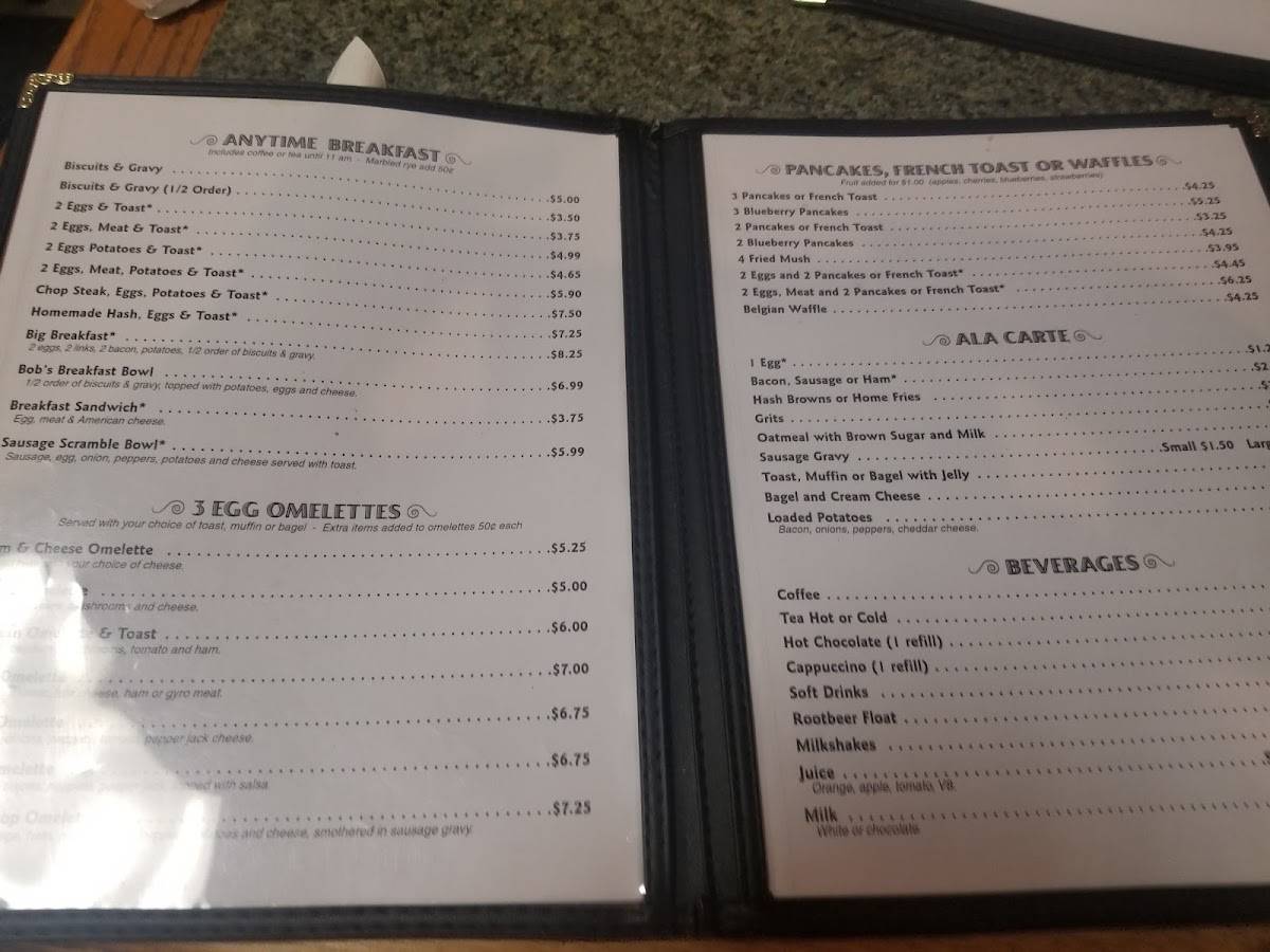 Menu at Whistle Stop Cafe, Galion