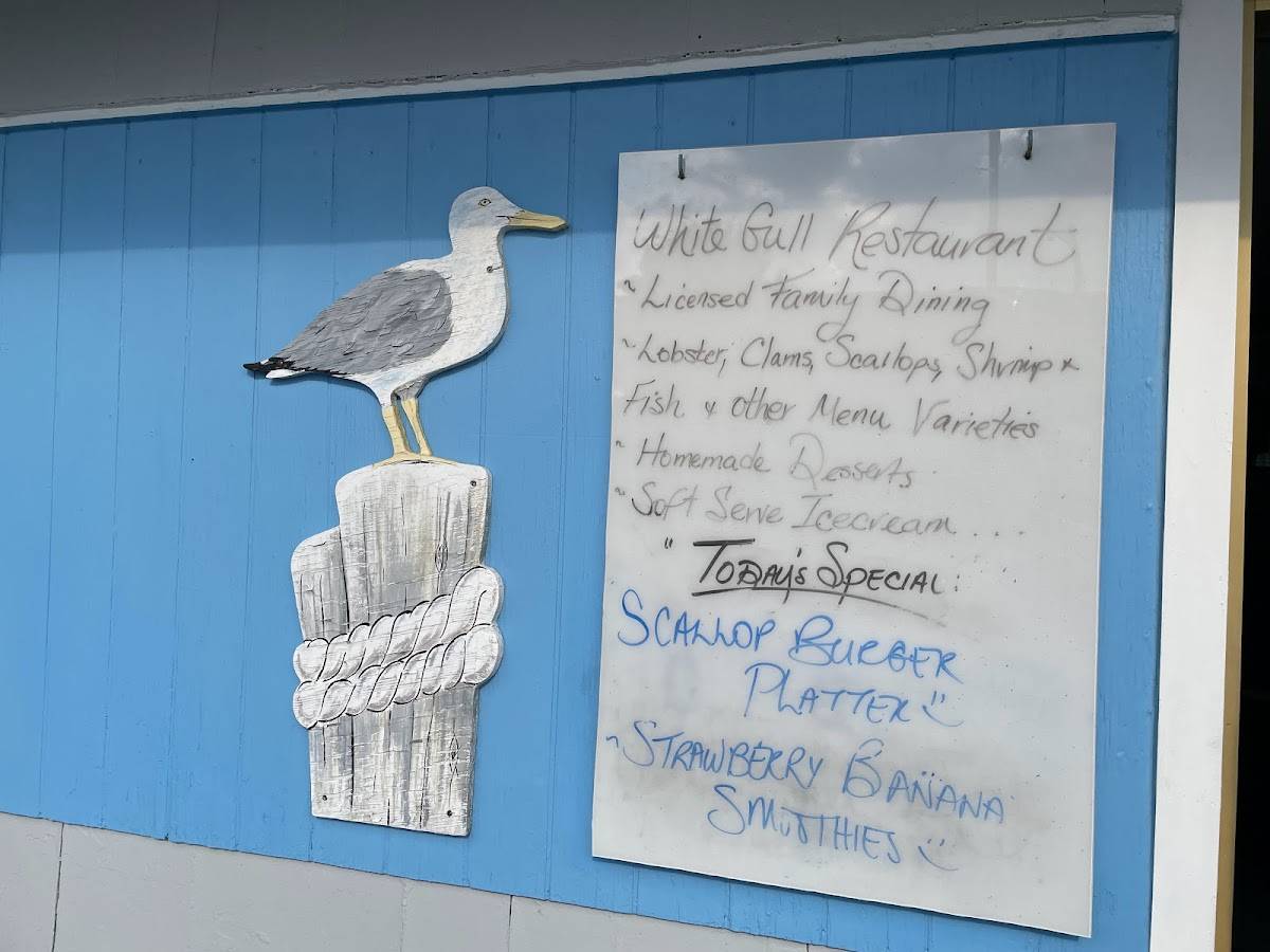 Menu at White Gull Restaurant & Marina, Lockeport