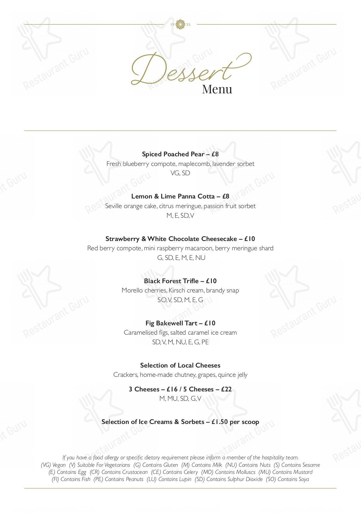 eastwell manor valentines day menu